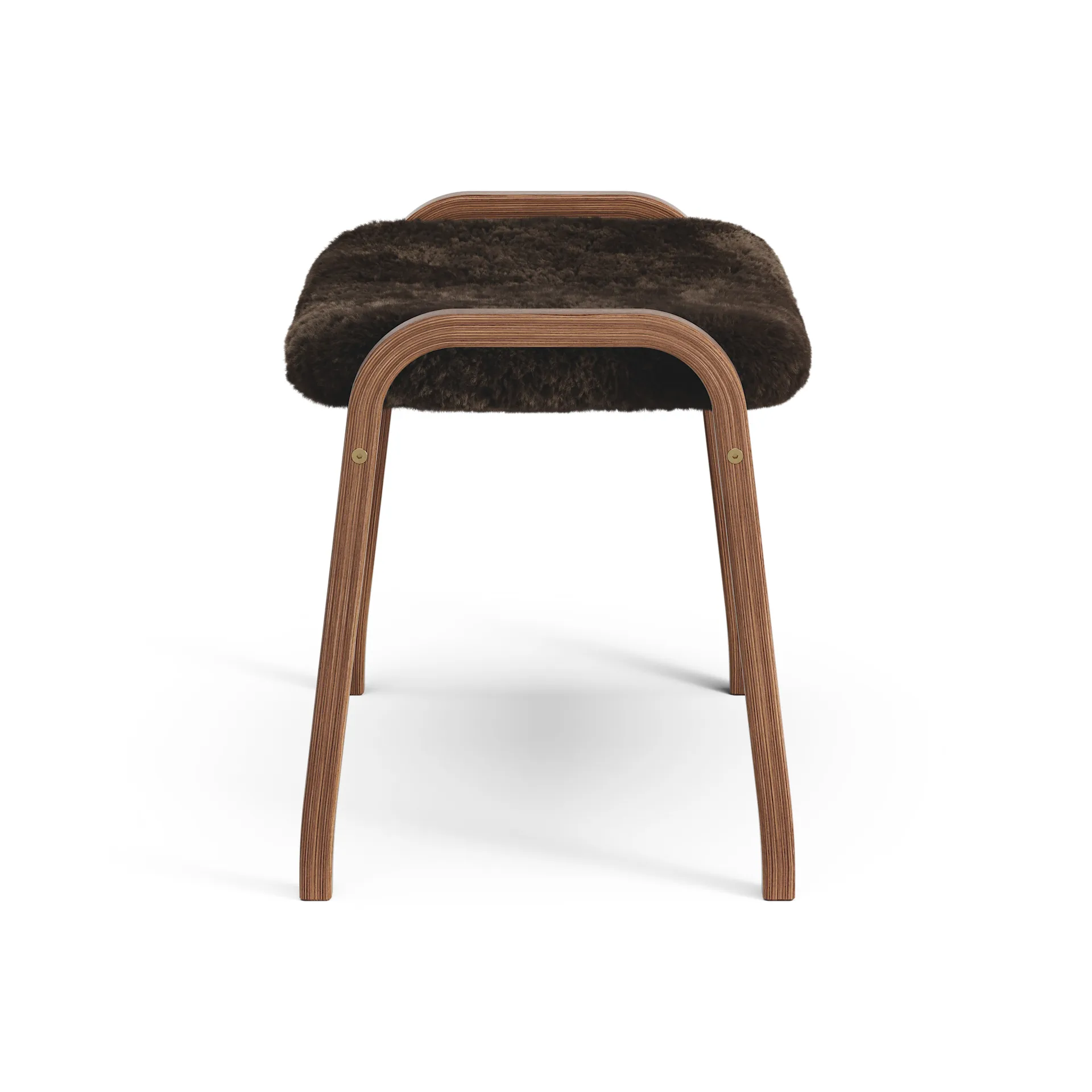 Lamino jalkarahi öljytty saksanpähkinä/lampaannahka, Espresso (ruskea) Swedese