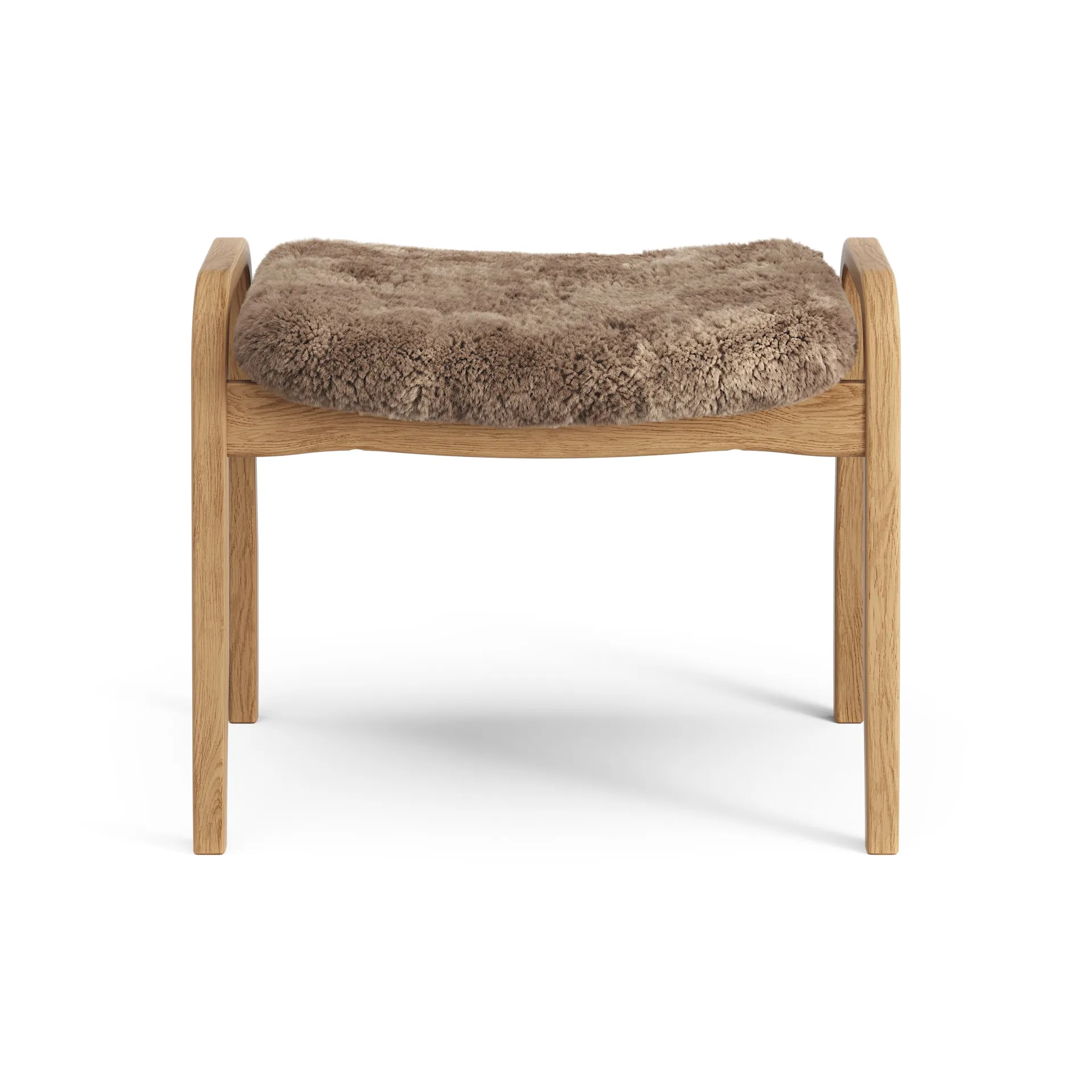 Lamino jalkarahi öljytty tammi/lampaannahka, Sahara (nougatruskea) Swedese