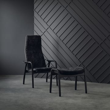 Lamino nojatuoli ja jalkarahi Black Edition - Musta - Swedese