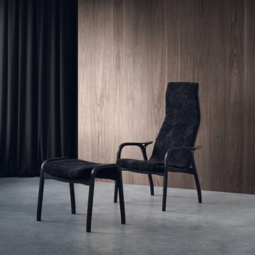 Lamino nojatuoli ja jalkarahi Black Edition - Musta - Swedese