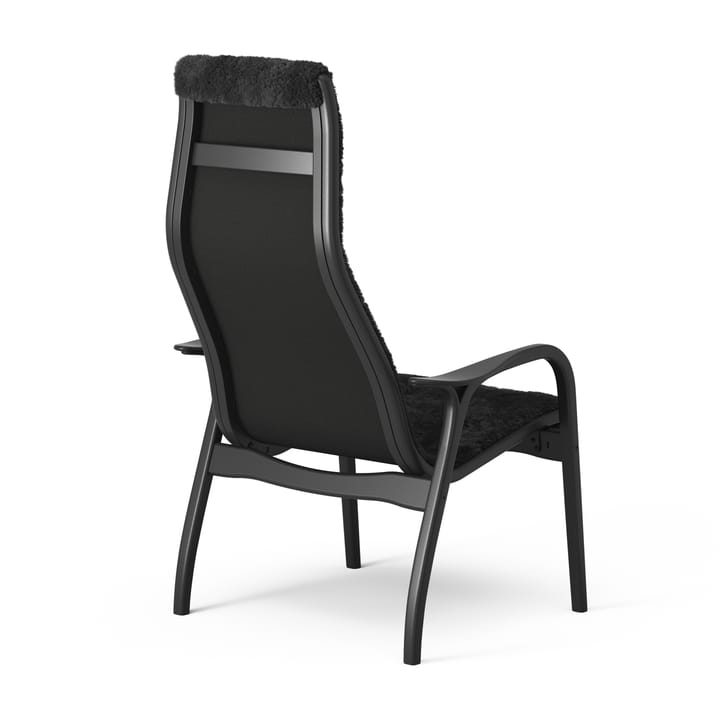 Lamino nojatuoli ja jalkarahi Black Edition, Musta Swedese