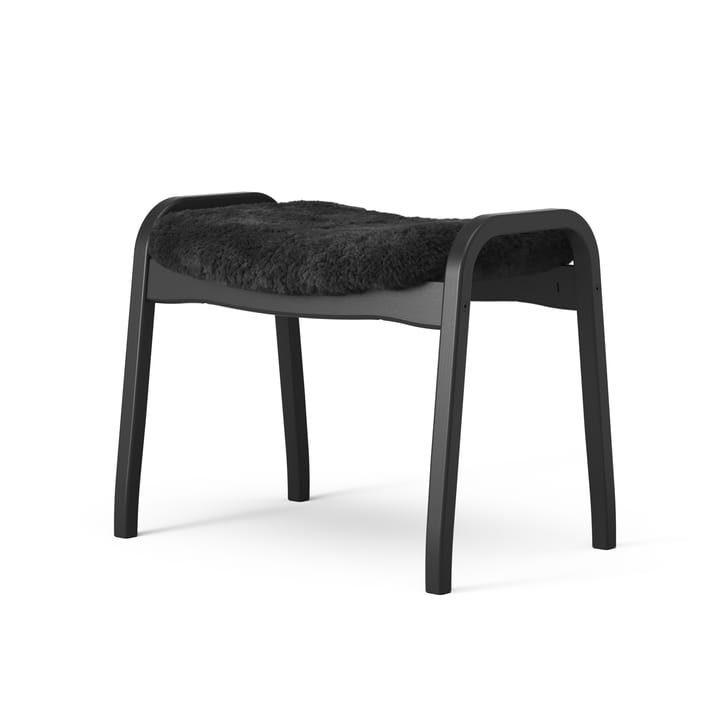Lamino nojatuoli ja jalkarahi Black Edition, Musta Swedese