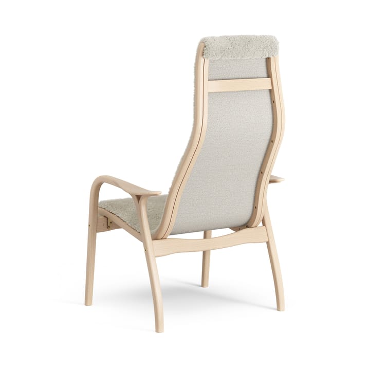 Lamino nojatuoli lakattu pyökki/lampaannahka, Moonlight (beige) Swedese
