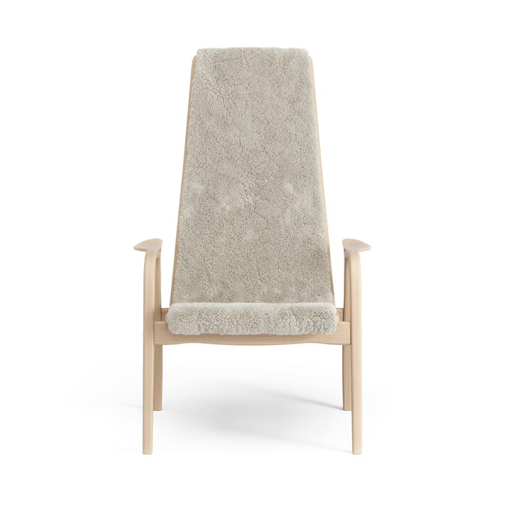 Lamino nojatuoli lakattu pyökki/lampaannahka, Moonlight (beige) Swedese