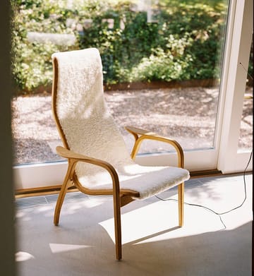 Lamino nojatuoli lakattu pyökki/lampaannahka - Moonlight (beige) - Swedese