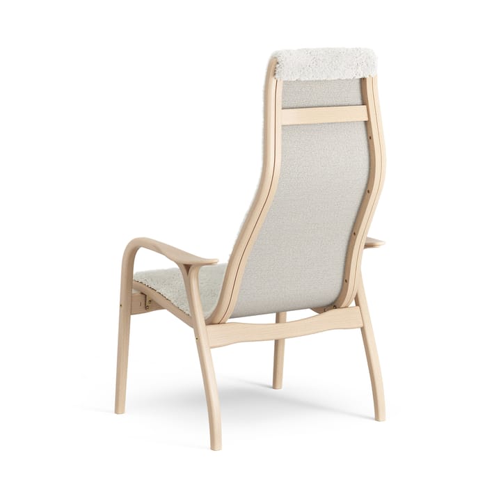 Lamino nojatuoli lakattu pyökki/lampaannahka, Offwhite (valkoinen) Swedese