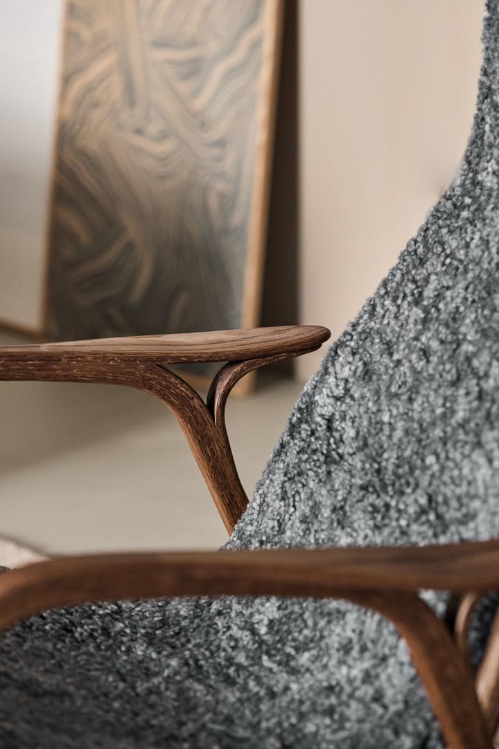 Lamino nojatuoli tammi/lampaannahka Special Edition, Rubio Monocoat Chocolate-Charcoal Swedese