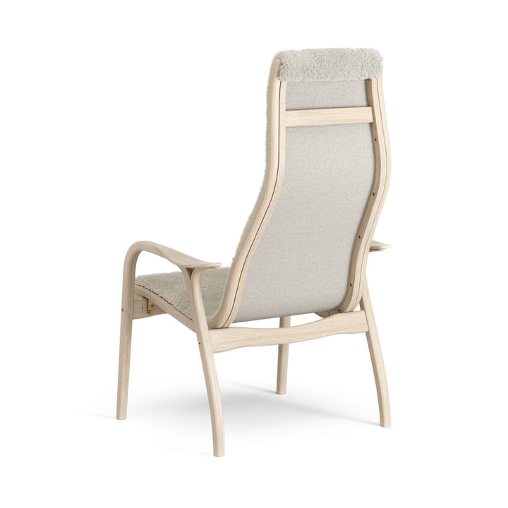 Lamino nojatuoli valkopigmentoitu tammi/lampaannahka, Moonlight (beige) Swedese