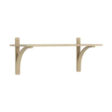 Levi hylly 1 hyllytaso - Luonnollisesti lakattu tammi-alumiini, 90 cm - Swedese