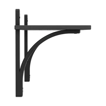 Levi hylly 1 hyllytaso - Musta lasikuituinen pöytä, 90 cm - Swedese