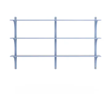 Levi hylly 3 hyllytasoa - ILKE Blue-messing, 180 cm - Swedese