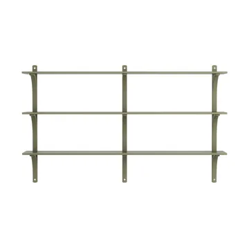 Levi hylly 3 hyllytasoa - Moss green-alumiini, 180 cm - Swedese