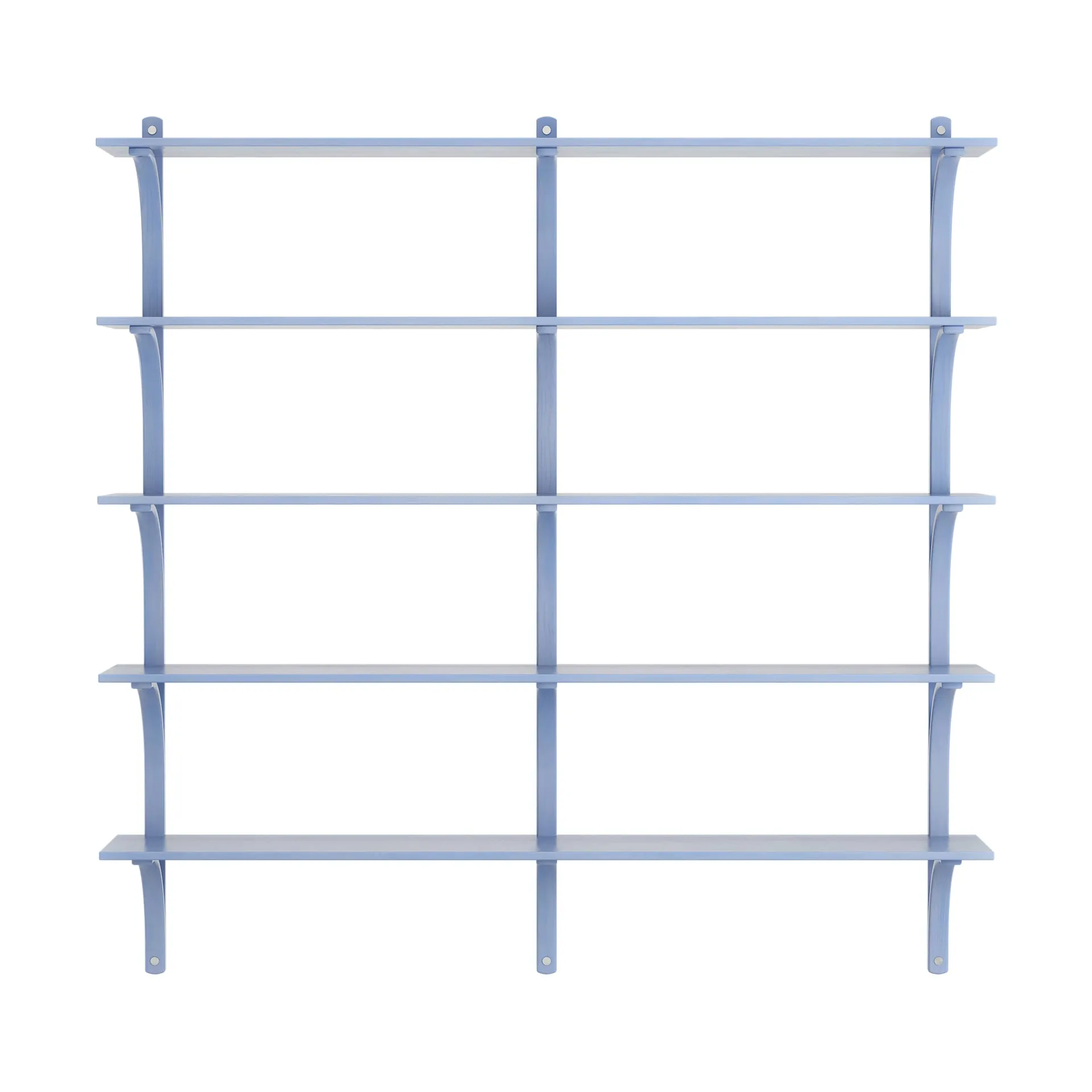 Levi hylly 5 hyllytasoa, ILKE Blue-aluminium, 180 cm Swedese