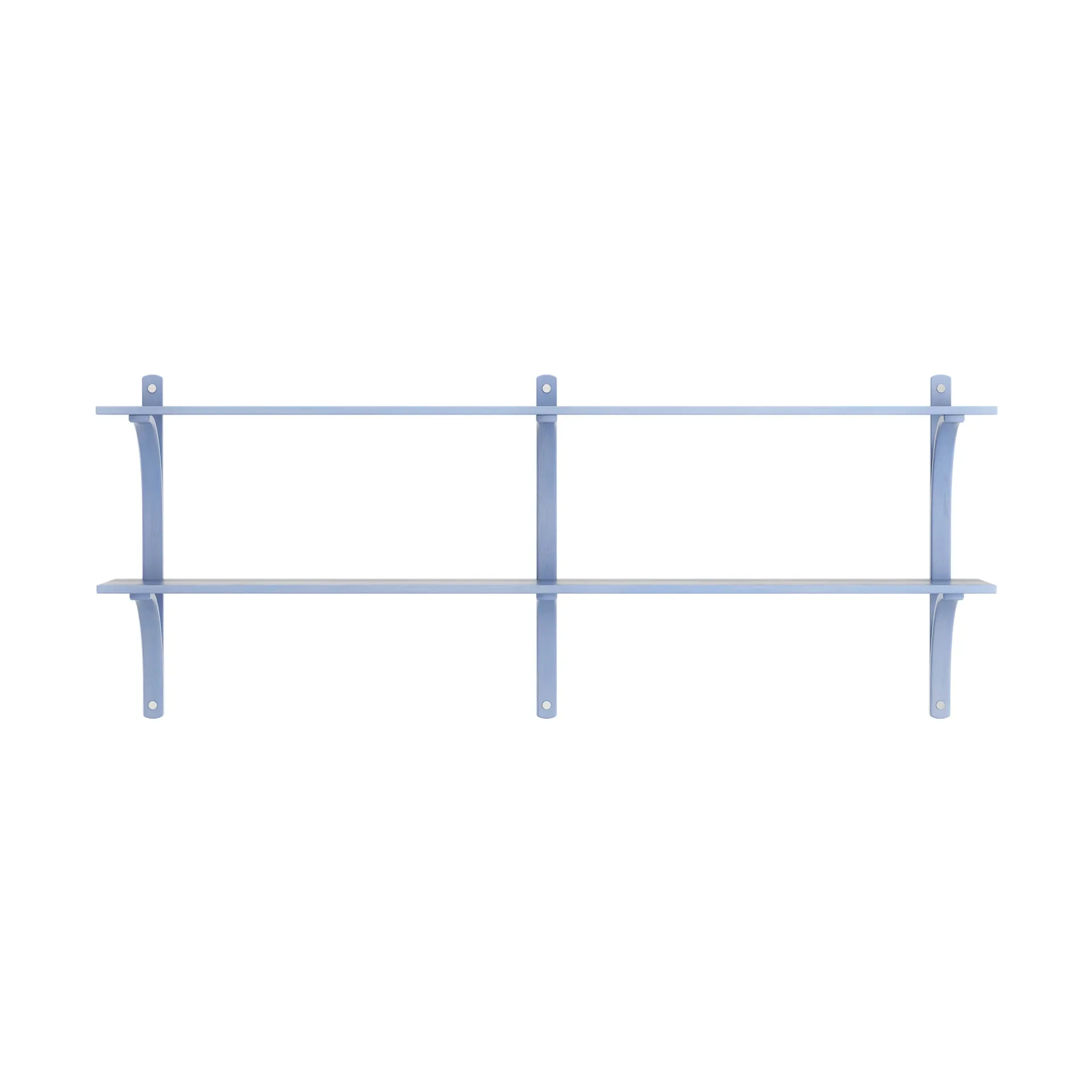 Levi hylly, Ilke sininen-ruostumaton teräs, 2 hyllytasoa, 180 cm Swedese