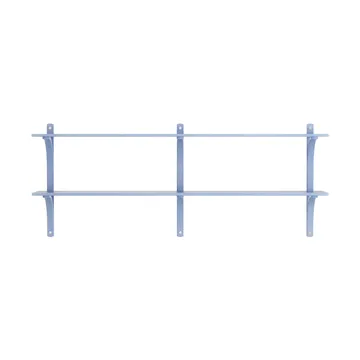 Levi hylly - Ilke sininen-ruostumaton teräs, 2 hyllytasoa, 180 cm - Swedese