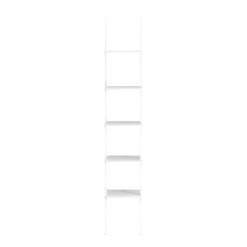 Libri hylly 5 hyllytasoa - Saarni valkoiseksi kuultomaalattu - Swedese