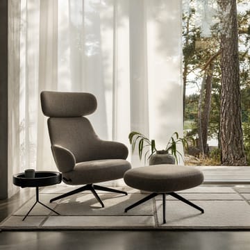 Pillo nojatuoli - Kangas hallingdal 65 200 offwhite, kromi, pyörivä runko - Swedese