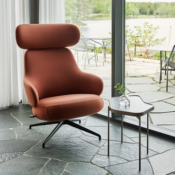 Pillo nojatuoli - Kangas hallingdal 65 200 offwhite, kromi, pyörivä runko - Swedese