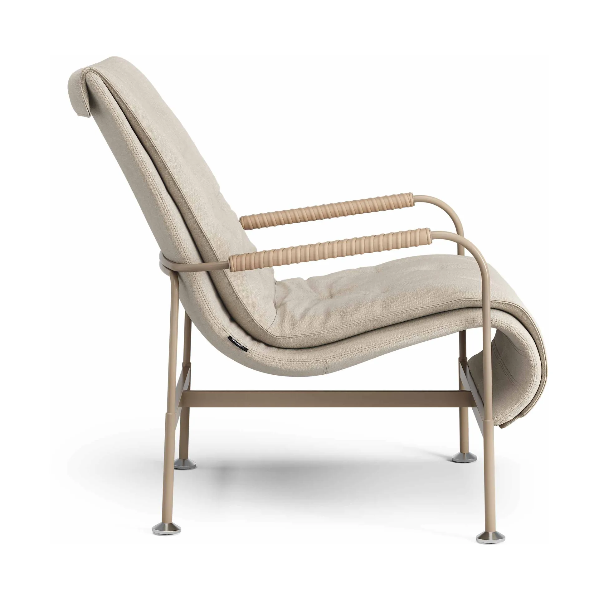 Serpentine nojatuoli, Kangas Romo Linara Rye-nutmeg-Tärnsjö Nature Swedese