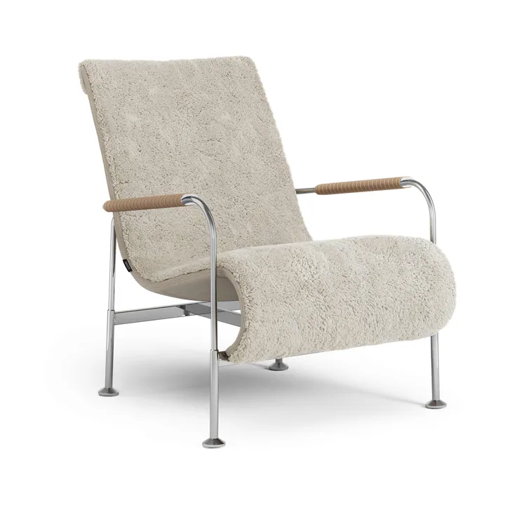 Serpentine nojatuoli - Lampaantalja Moonlight kromi Tärnsjö Nature - Swedese