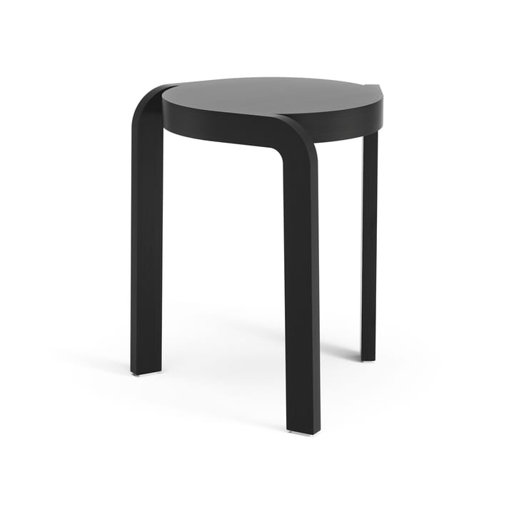 Spin jakkara H44 cm, Saarni mustaksi kuultomaalattu Swedese