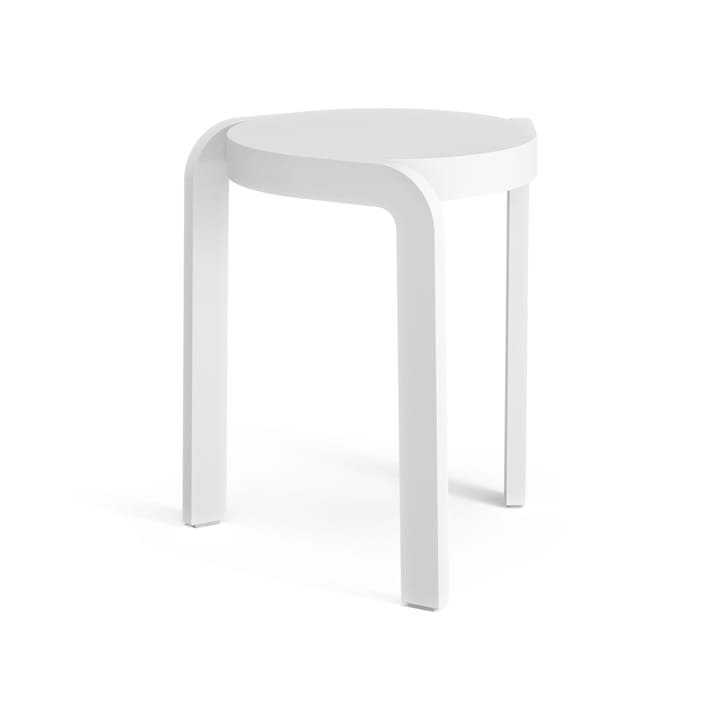 Spin jakkara H44 cm, Saarni valkoiseksi kuultomaalattu Swedese