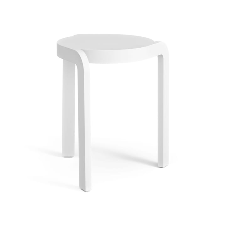 Spin jakkara H44 cm, Saarni valkoiseksi kuultomaalattu Swedese