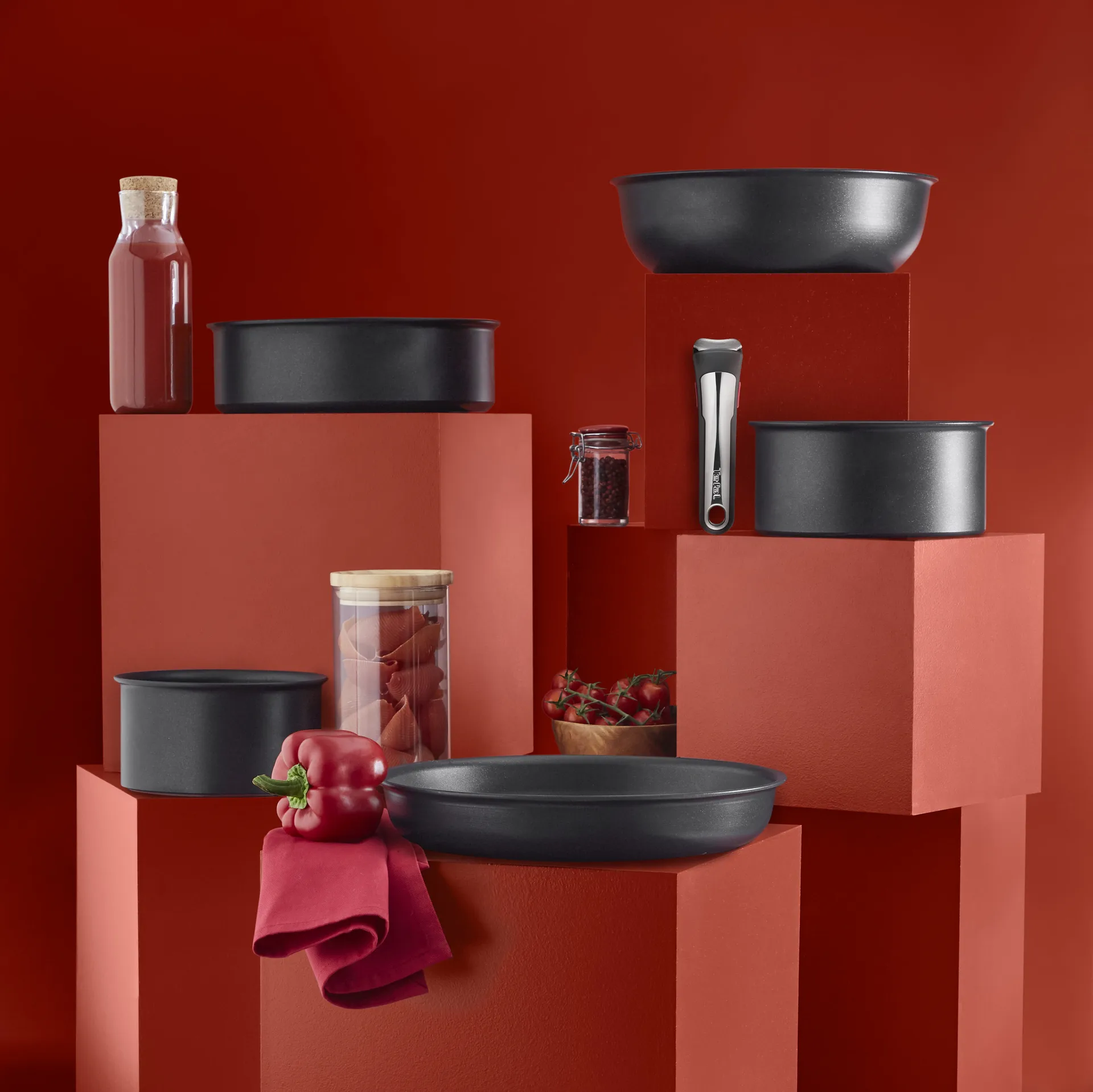 Ingenio Unlimited ON -paistinpannusetti, 3 osaa Tefal