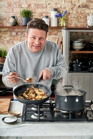 Jamie Oliver Quick & Easy -wokkipannu hard anodisoitu - 30 cm  - Tefal