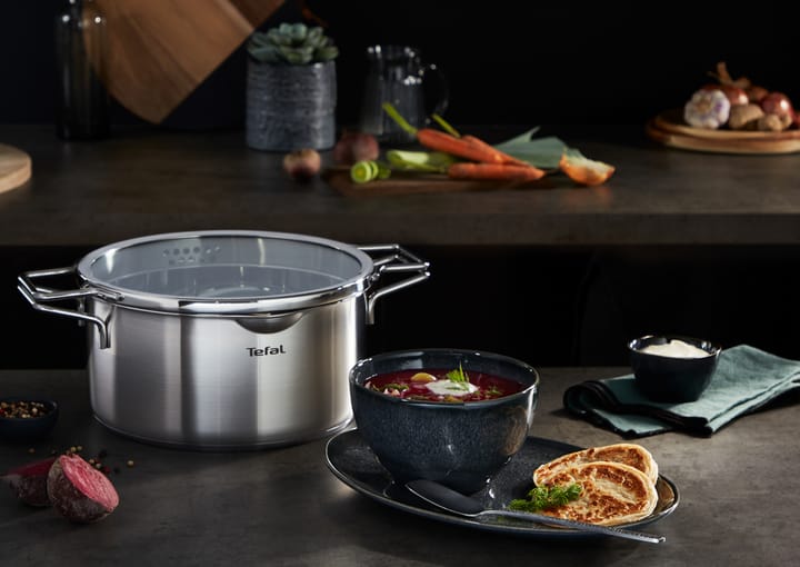 Nordica kattilasetti 6 osaa, Ruostumaton teräs Tefal