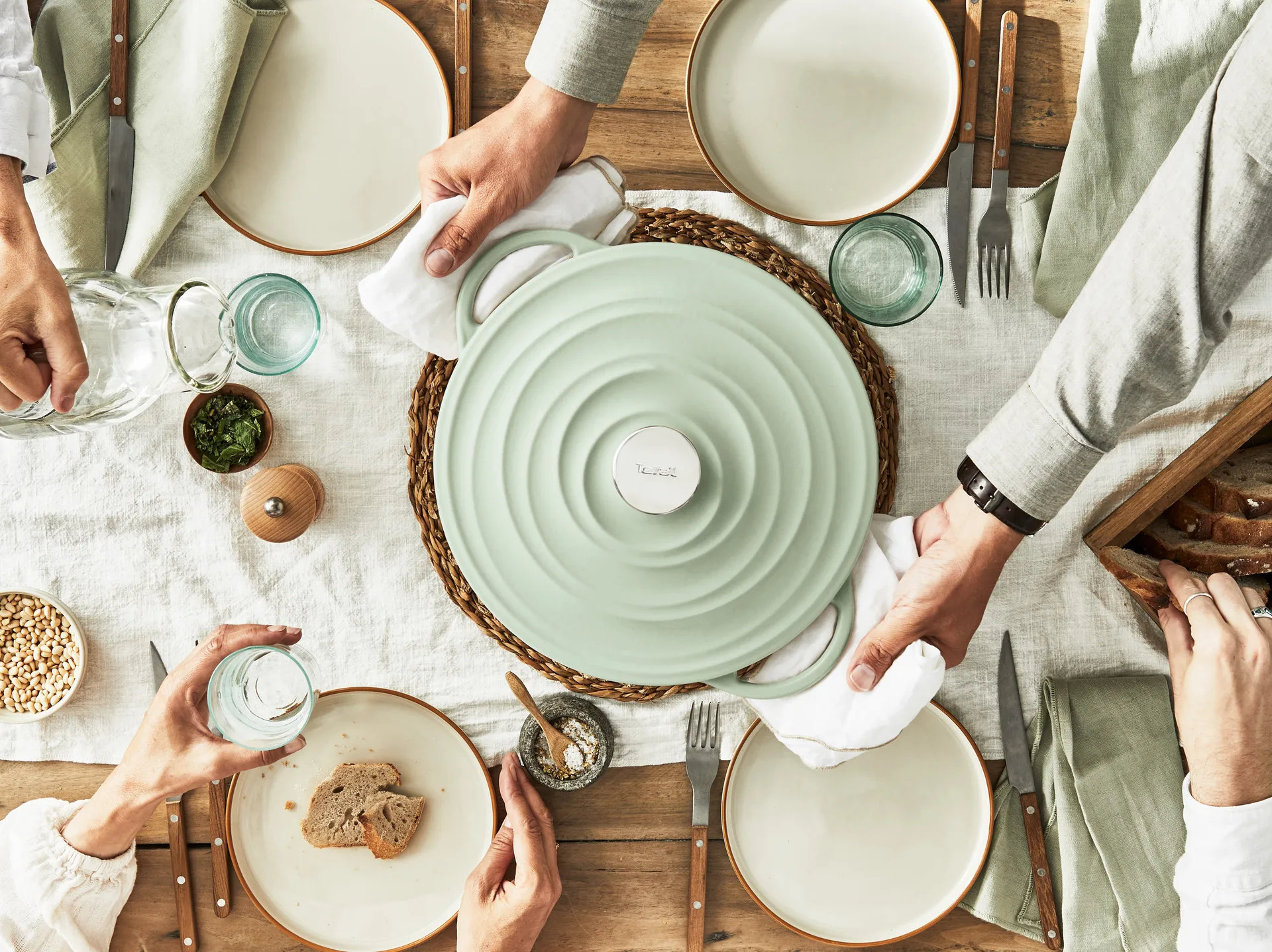 Tefal LOV pyöreä kattila 7,4 L, Vihreä Tefal