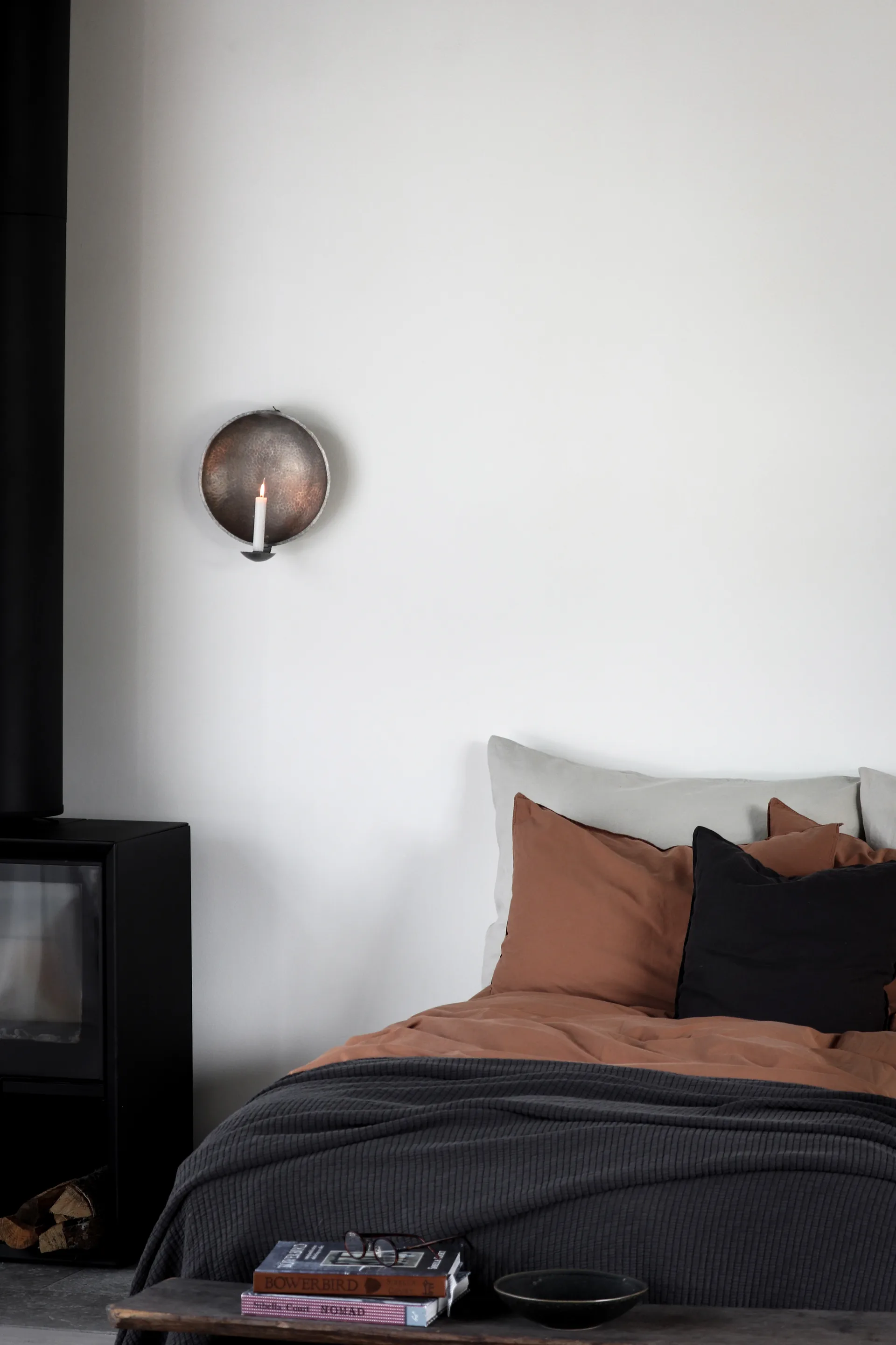 Brick päiväpeite 140x200 cm, Charcoal Tell Me More