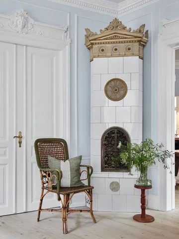 Colette tyynynpäällinen - Vihreä raita, 50x50 cm - Tell Me More