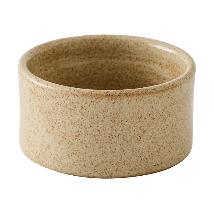 Elio cylinder kulho - Beige pilkullinen, Ø8,5x4,5 cm - Tell Me More