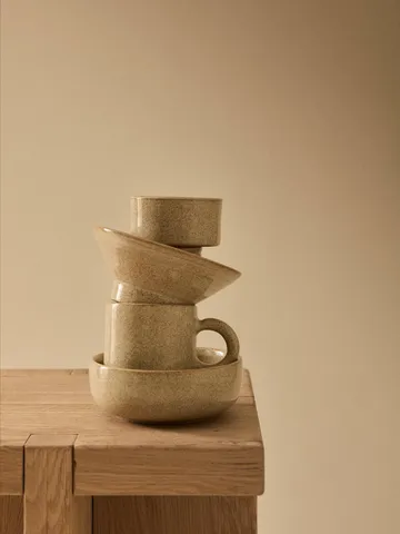 Elio kulho - Beige pilkullinen, Ø14x5 cm - Tell Me More