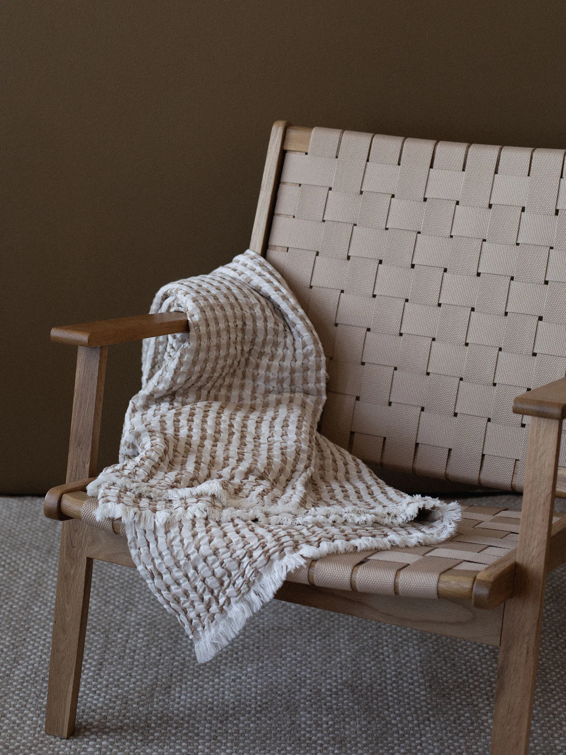 Gilbert-viltti 140x200 cm, Beige Tell Me More