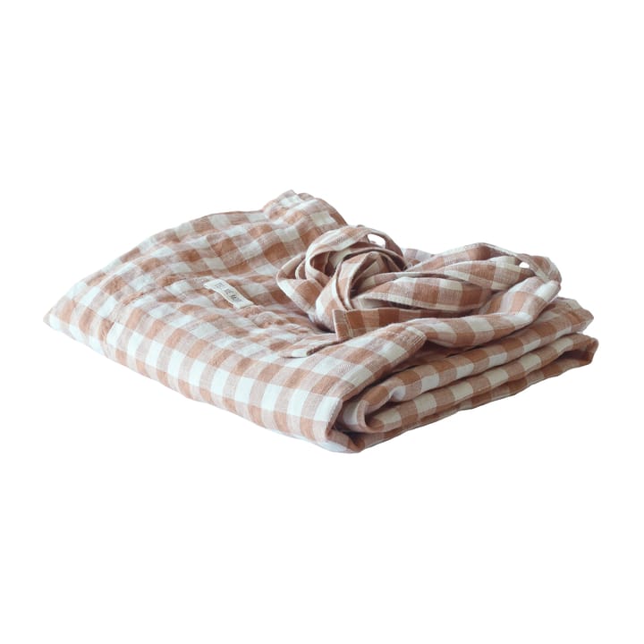 Gingham-ruudullinen esiliina 90 x 75 cm - Biscuit - Tell Me More