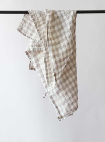 Gingham-ruudullinen keittiöpyyhe 70 x 50 cm - Natural - Tell Me More