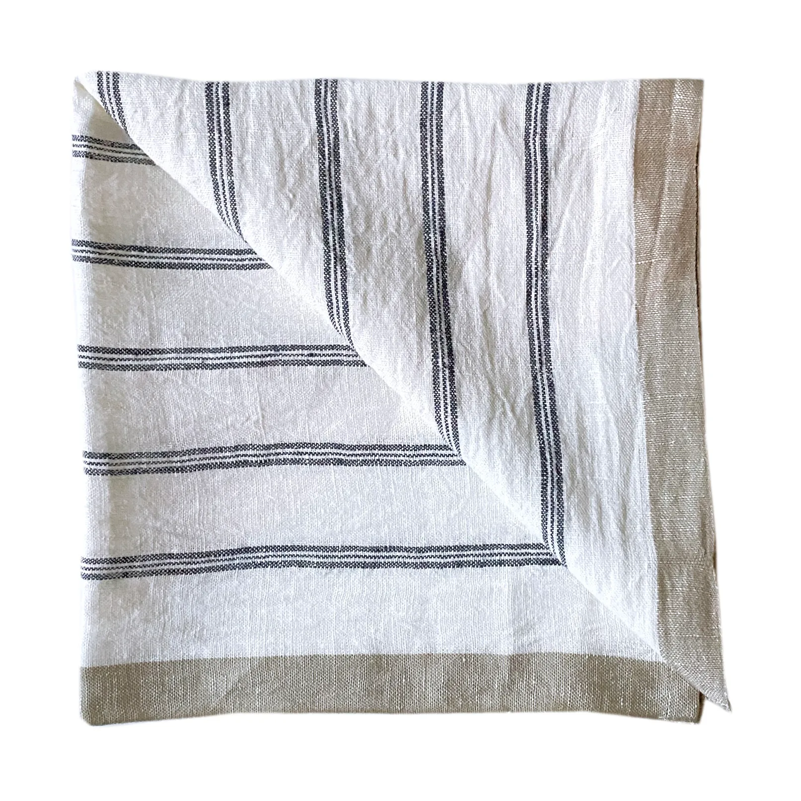 Maya pellavaservetti 50x50 cm, Navy Stripe Tell Me More