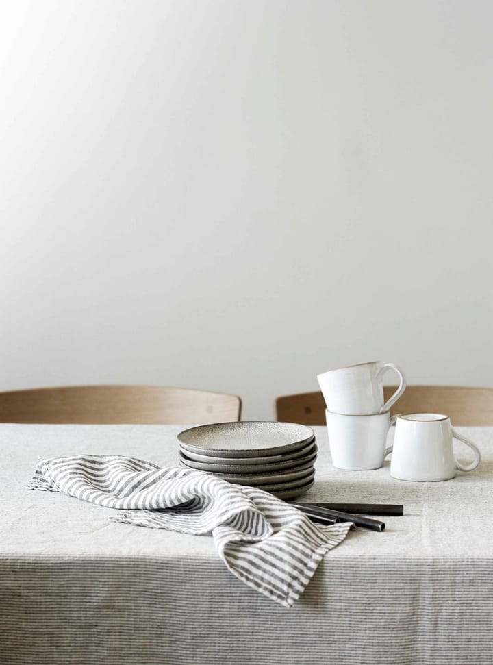 Pöytäliina pellava 160 x 330 cm, Pinestripe Tell Me More