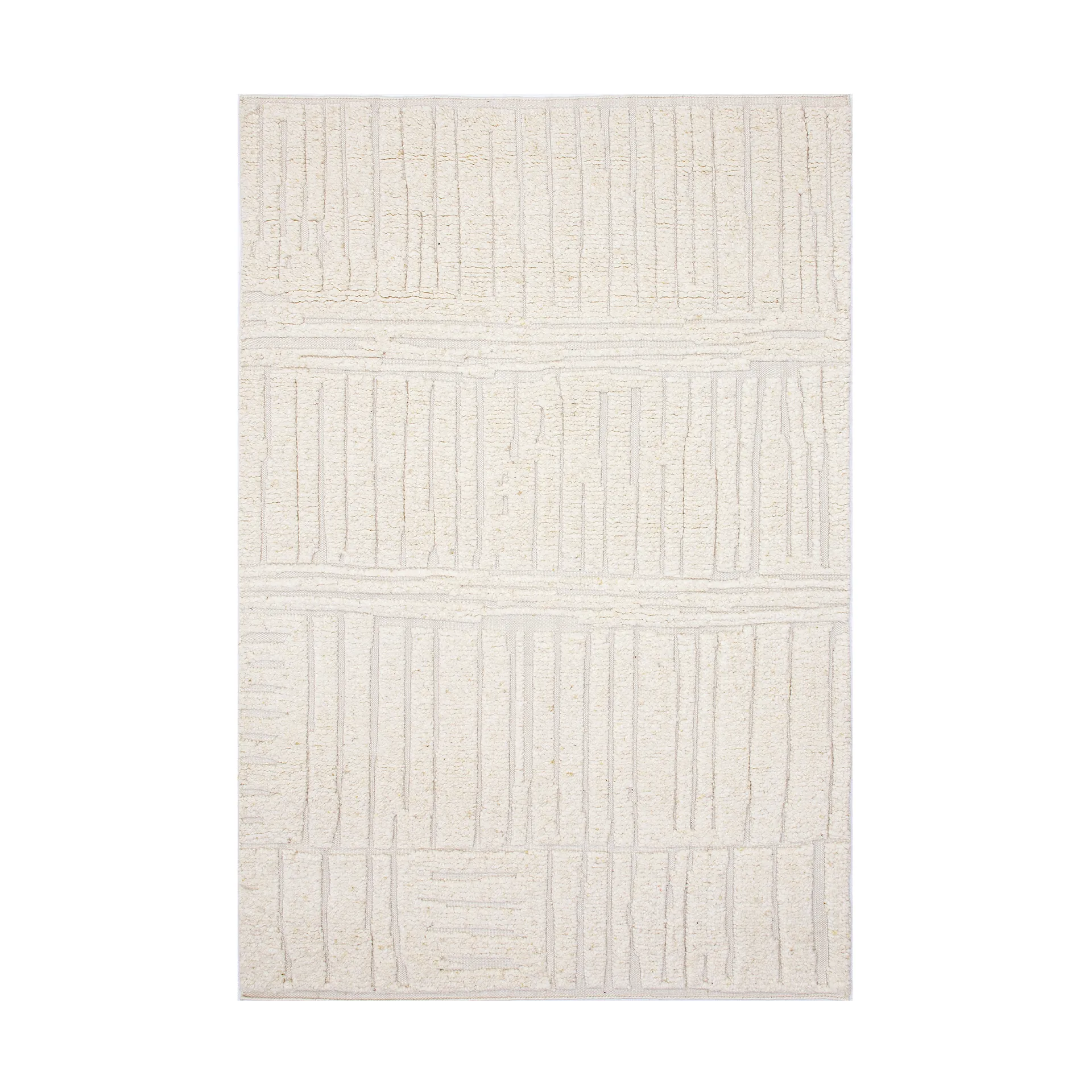 Sandnes villamatto, White, 170x240 cm Tell Me More