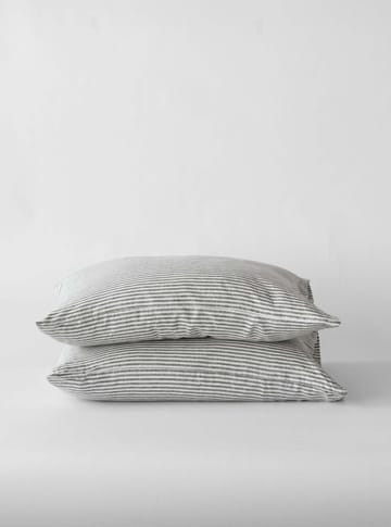 Stonewashed linen tyynyliina 50 x 70 cm 2-pakkaus - Grey-white - Tell Me More