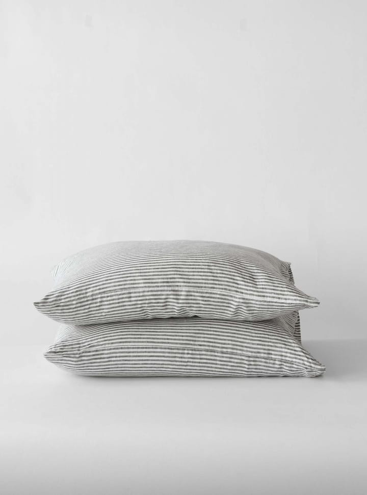 Stonewashed linen tyynyliina 50 x 70 cm 2-pakkaus, Grey-white Tell Me More