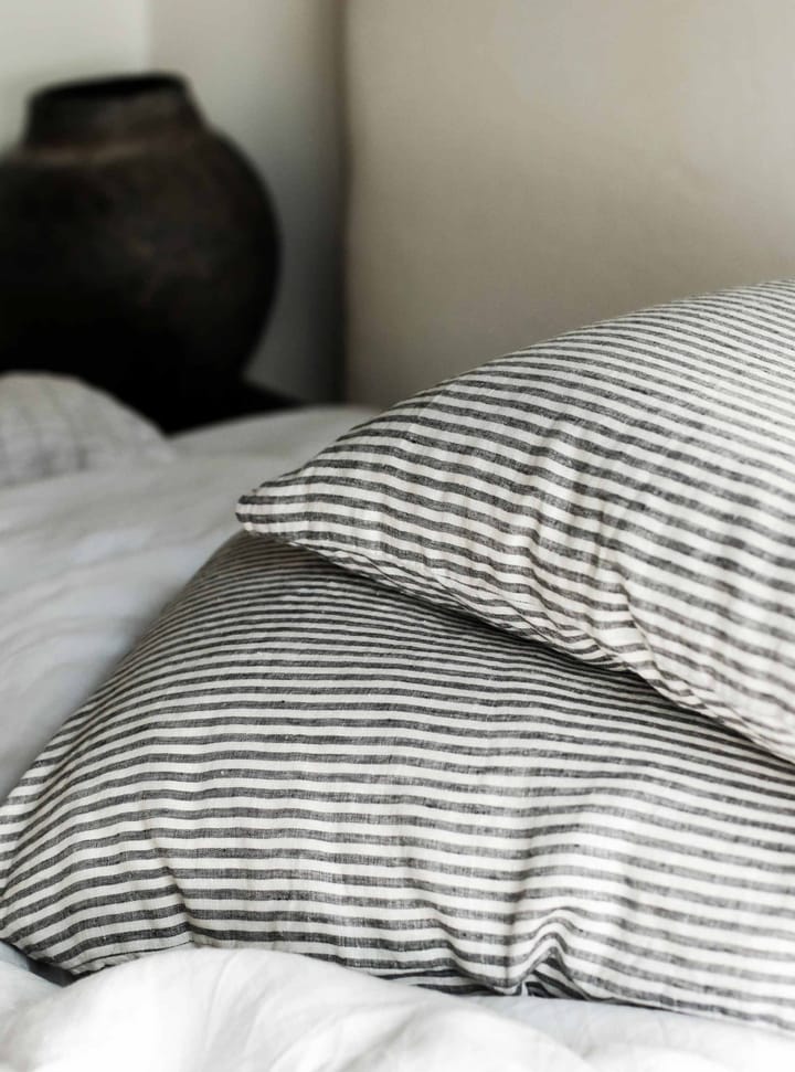 Stonewashed linen tyynyliina 50 x 70 cm 2-pakkaus, Grey-white Tell Me More