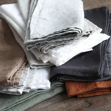 Tell Me More keittiöpyyhe pellava 60x80 cm - Pinstripe - Tell Me More