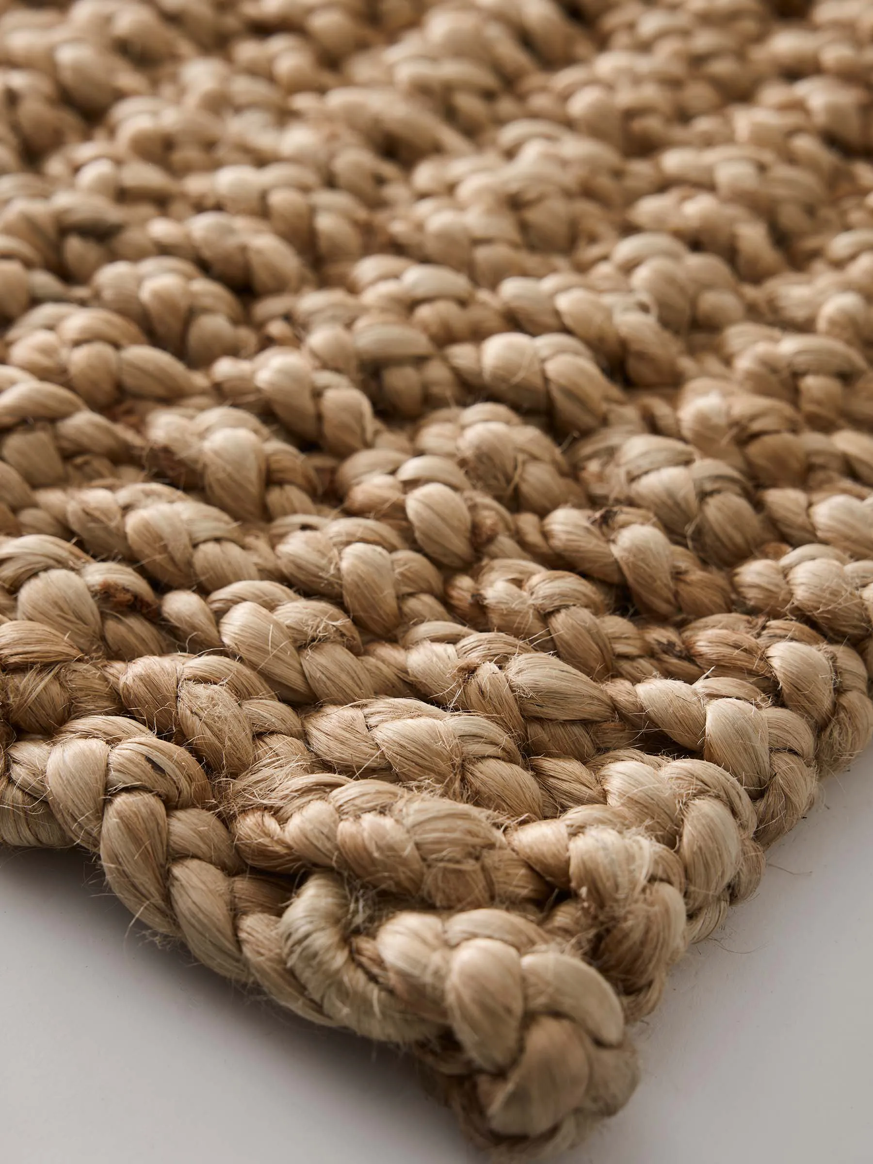 Tell Me More punottu jute-ovimatto 45x75 cm, Natural Tell Me More