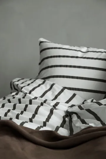 Tell Me More raidallinen tyynyliina puuvilla - Taupe, 50x60 cm - Tell Me More