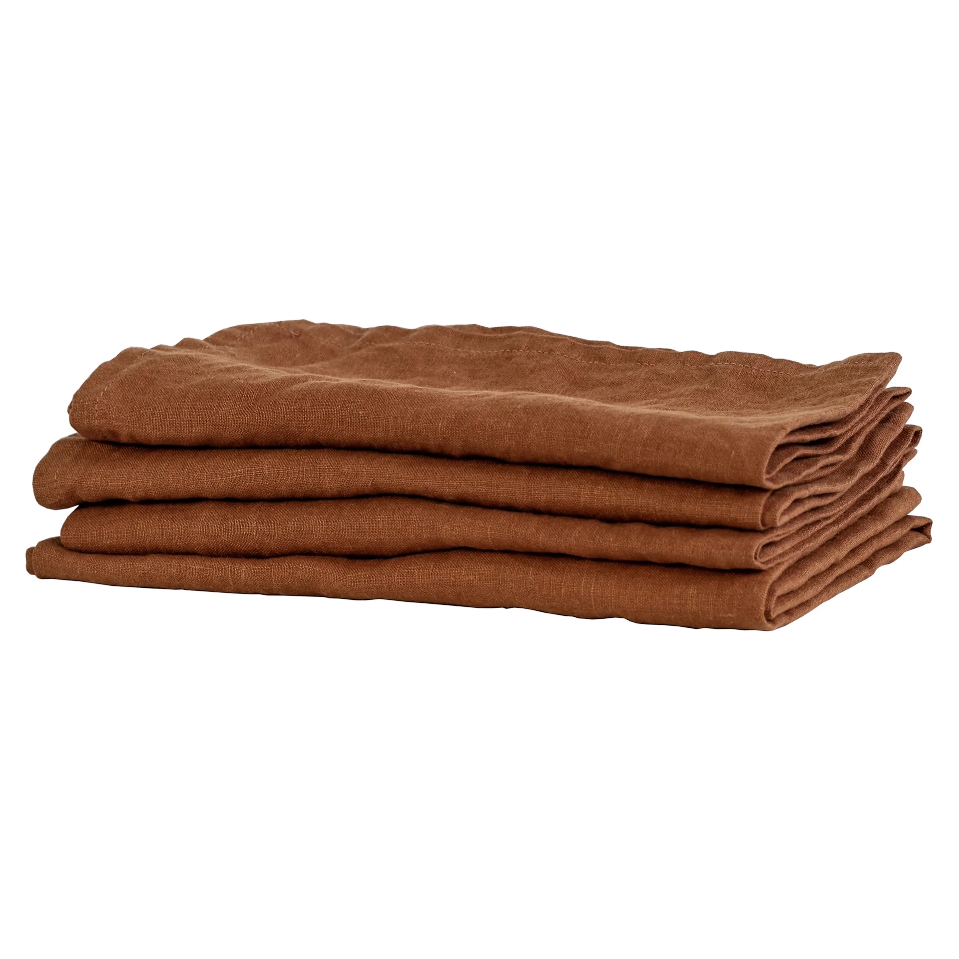 Washed linen servetti, Amber (ruskea) Tell Me More
