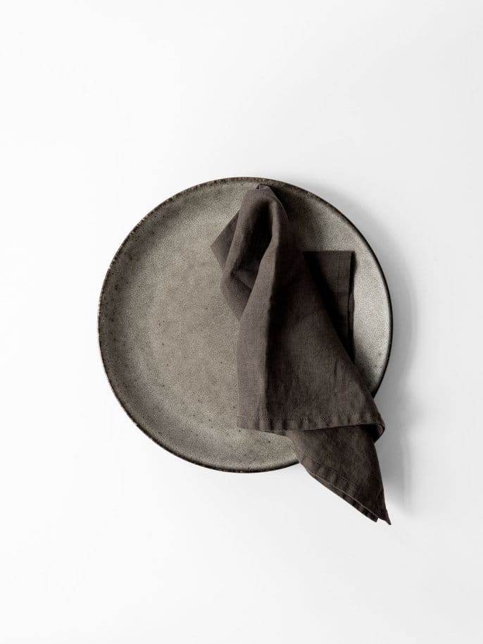 Washed linen servetti, Hiiriharmaa Tell Me More