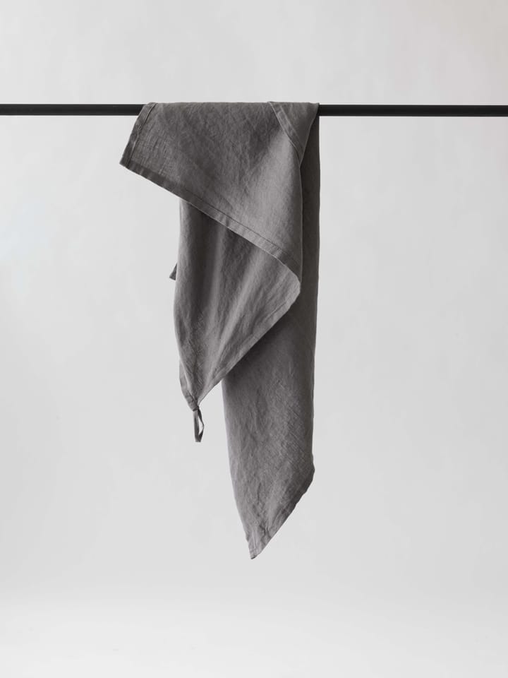 Washed linen servetti, tummanharmaa Tell Me More